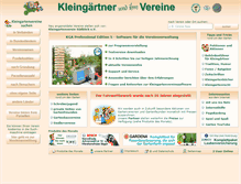 Tablet Screenshot of kleingartenvereine.de